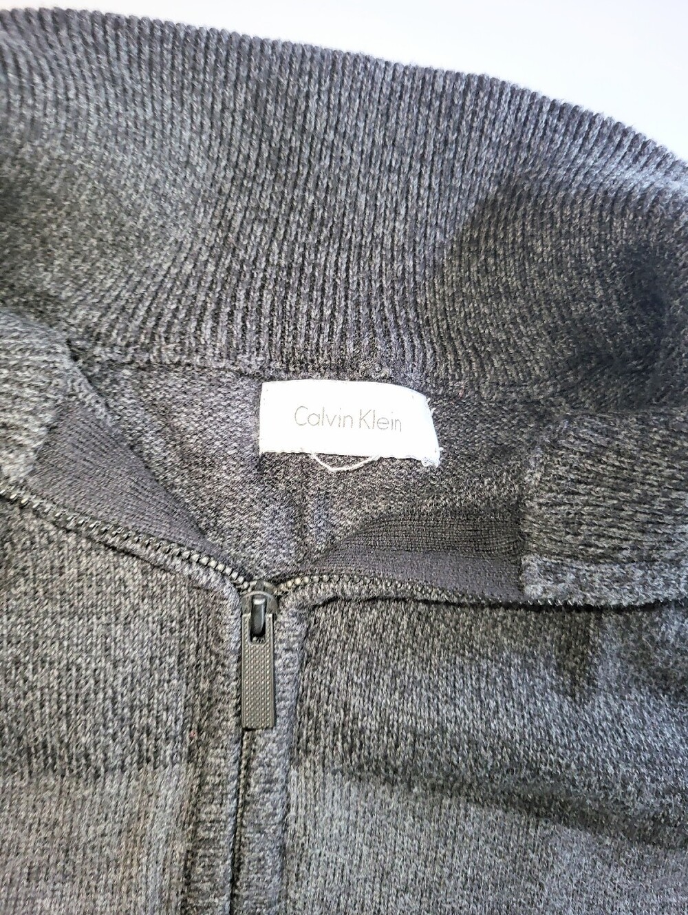 Men's Calvin Klein Colorblock Cotton Pull Over Sweater Medium - Picture 5 of 16